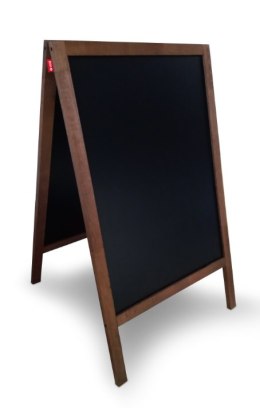 Potykacz kredowy MEMOBE czarny, rama drewniana lakierowana brązowa, 50x70 cm MTX050070.19.46.51 SALE