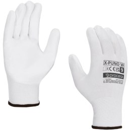 RĘKAWICE OCHRONNE POWLEKANE PU X-PUNO WHITE ROZM. 7