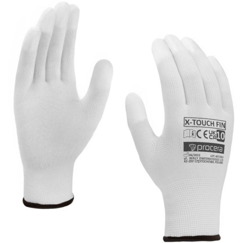 RĘKAWICE OCHRONNE POWLEKANE PU X-TOUCH FIN ROZM. 8