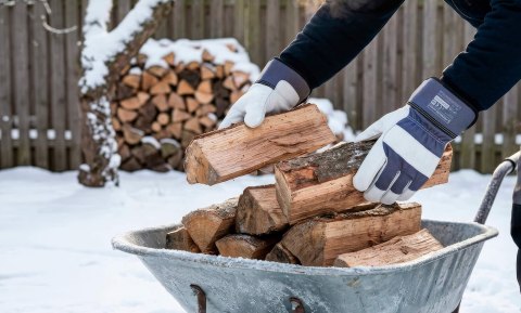 RĘKAWICE OCIEPLANE WZMOCNIONE KOZIĄ SKÓRĄ X-PREMIUM WINTER
