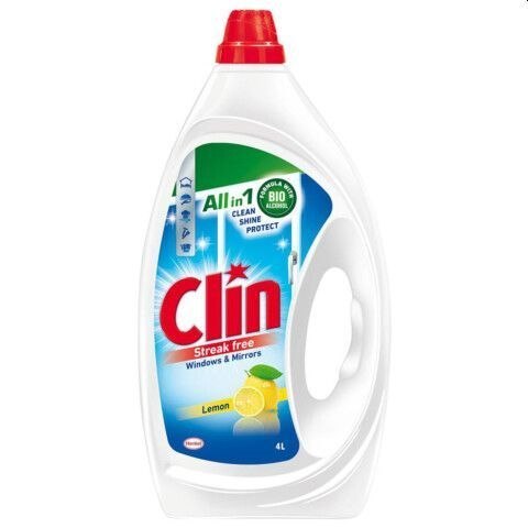 CLIN Płyn do mycia szyb 4l Windows & Mirrors Lemon