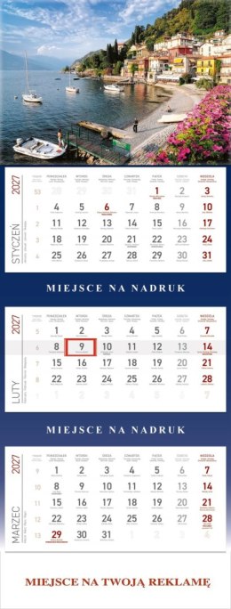 Kalendarz Trójdzielny 2027, KS055B ZATOKA, WOKÓŁ NAS