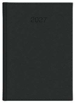 Kalendarz tygodniowy A4T Vivella, 2027, 216 A4TB CZARNY, WOKÓŁ NAS
