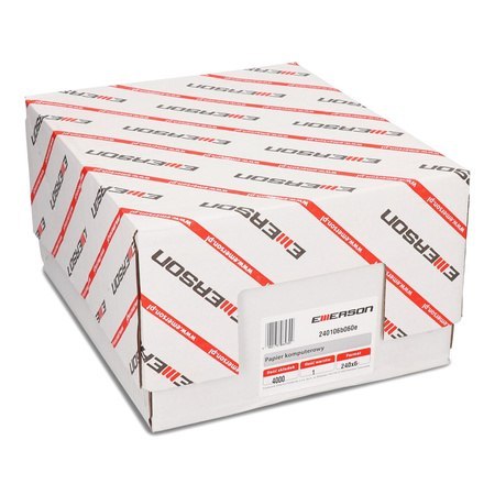 Papier komputerowy/składanka 240x6"x1, Z/O/P, 60g, 4000skł. 240106B060E EXTRA biel EMERSON.