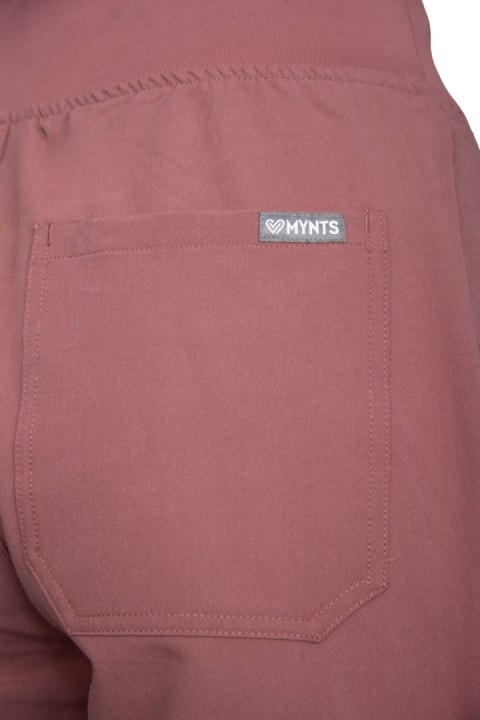 MYNTS Straight Leg Pants Women WMP002 Terra Rose - Terra Rose 2XL