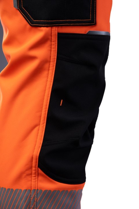 SEVEN KINGS FLASH SPODNIE SOFTSHELL OCIEPLANE SKF009(O) - Reflective orange (RO) XL