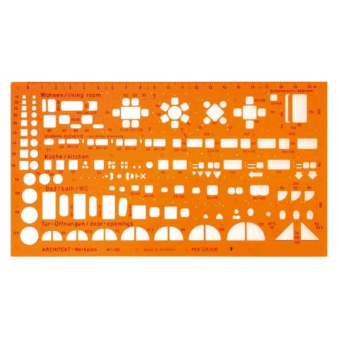 Szablon architektoniczny skala 1:100 10307 LENIAR SALE
