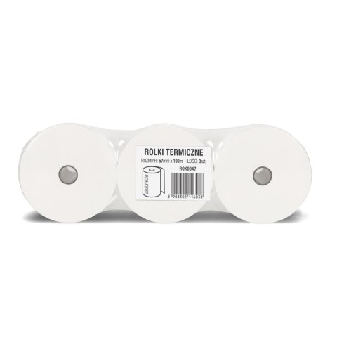 Rolki termiczne DOTTS 57mm x 100m (3szt) BPA FREE