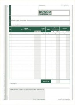 Dowód dostawy A5, 80 kartek wielokopia, 10-315-3 DOTTS
