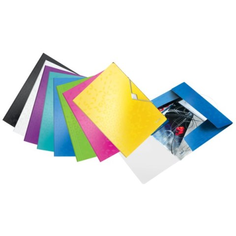 Teczka z gumką PP Leitz WOW, 15 mm, żółta 45990016 .