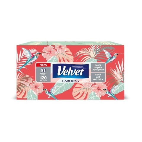 Chusteczki VELVET ART mix (120sztuk) 3 warstwy VELVET