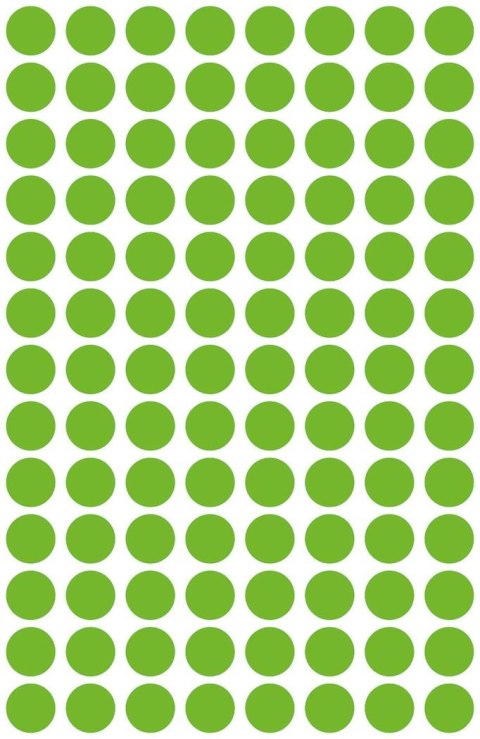 Kółka do zaznaczania zielone 3592 Q8 4 ark. Usuwalne, Avery Zweckform