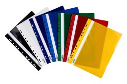 Skoroszyt DOTTS A4 twardy wpinany czarny (10szt) SH-DOT-01-05