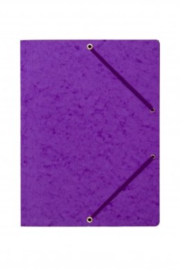 Teczka z gumką rogi DOTTS A4 preszpan fioletowa 390g