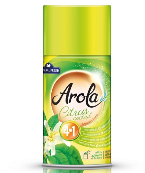 Wkład do odświeżacza AROLA 250ml cytrusowy KOKTAJL GENERAL FRESH 07413