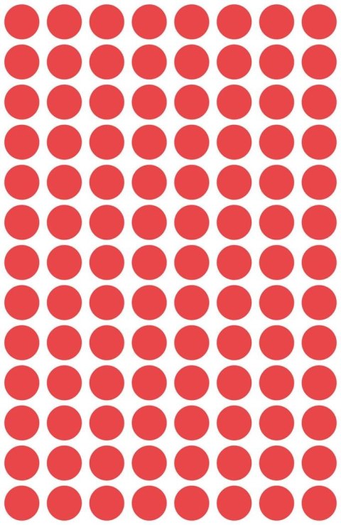 Kółka do zaznaczania czerwone 3589 Q8 4ark Usuwalne, Avery Zweckform