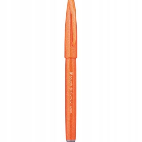 Pisak pędzelkowy do kaligrafii pomarańczowy SES15-F PENTEL .