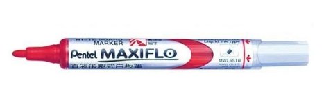 Marker suchościeralny czerwony MWL5MB PENTEL MAXIFLO (z tłoczkiem)