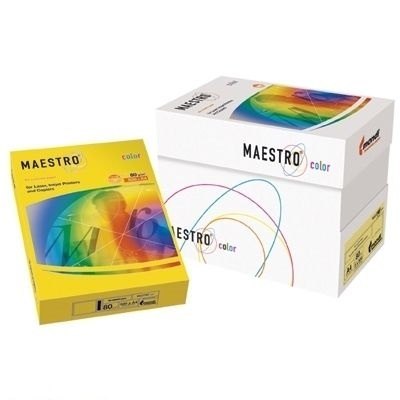 Papier xero MAESTRO COLOR A4 160g 250 ark. BE66 kość słoniowa/waniliowy pastel