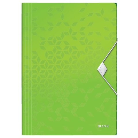 Teczka z gumką PP Leitz WOW, 15 mm, zielona 45990054 .
