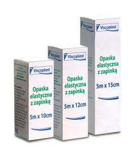 Opaska elastyczna z zapinką VISCOPLAST, 10cmx5m bandaż elastyczny
