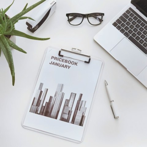 Deska z klipem Leitz WOW, biała 39710001 .