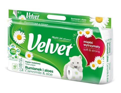 Papier toaletowy Velvet rumianek & aloes 8 rolek