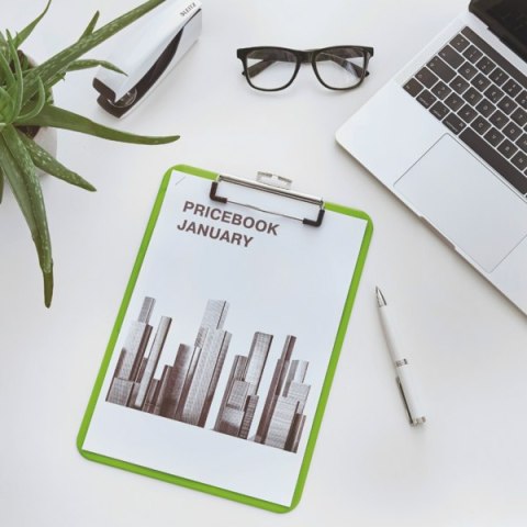 Deska z klipem Leitz WOW, zielona 39710054 .