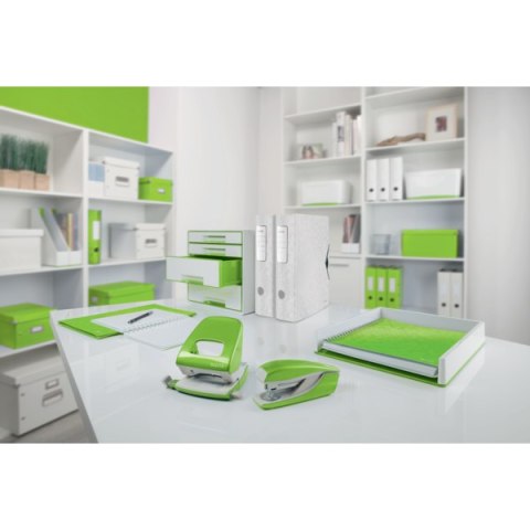 Dziurkacz duży metalowy Leitz, zielony, 10 lat gwarancji, 30 kartek 50081054 .