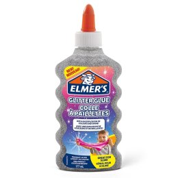 Elmers klej brokatowy, srebrny, zmywalny i przyjazny dzieciom, 177ml, 2077255 .