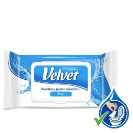 Papier toaletowy VELVET nawilżany (42) PURE bezzapachowy