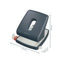 Dziurkacz Leitz Cosy, szary, 30 kartek, 10 lat gwarancji 50040089 .