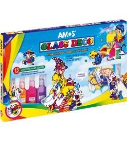 Farby witrażowe GD22P13 AMOS 13 kolorów 22ml 170-1050 .