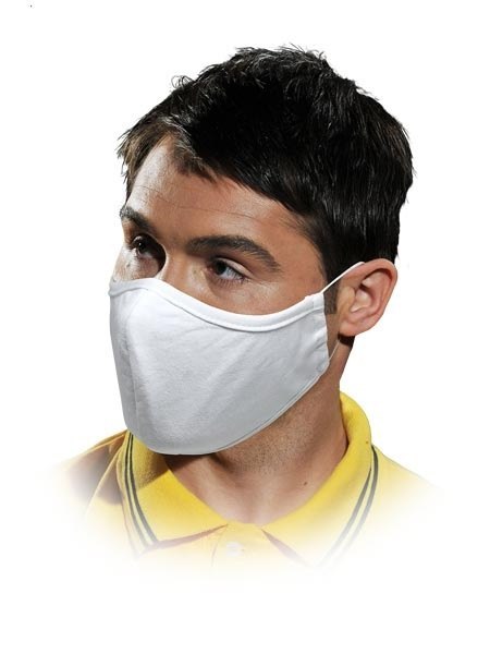 Maseczka bawełniana 10szt. wielokrotnego użytku biała 10szt SALE