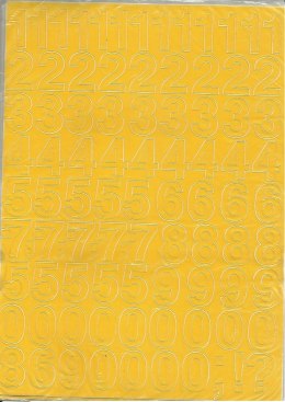CYFRY_ samop. 1cm (8) żółte ARTDRUK