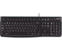 Klawiatura LOGITECH K120 USB przewodowa czarna
