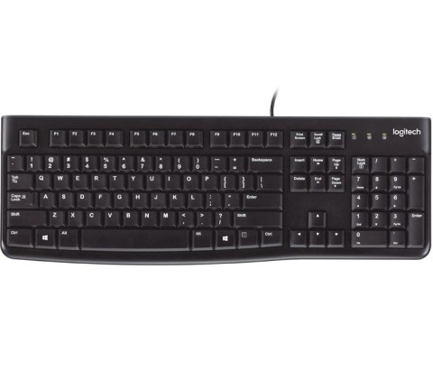 Klawiatura LOGITECH K120 USB przewodowa czarna