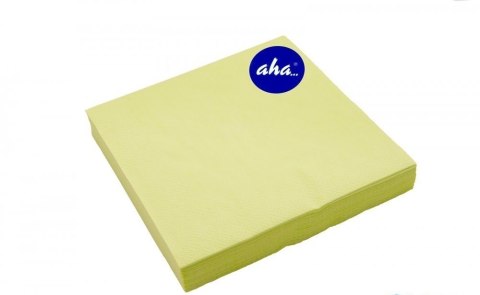 Serwetki AHA limonkowe 33x33cm, 20sztuk, pastel