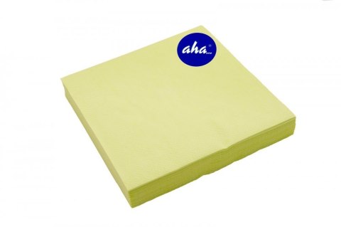 Serwetki AHA limonkowe 33x33cm, 20sztuk, pastel