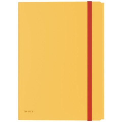 Teczka z gumką i kieszonką Leitz Cosy, PP, żółta 46190019 A4 .
