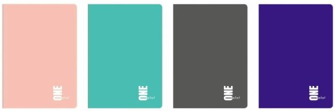 Brulion A4 96k. kratka ONE COLOR 7476 INTERDRUK .