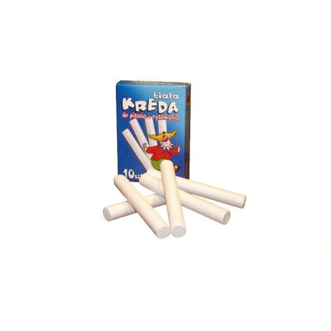 Kreda biała okrągła 10szt. M7 MAR BOR