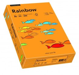 Papier xero kolorowy A4 80g 500 ark. RAINBOW R24 pomarańczowy 88042431