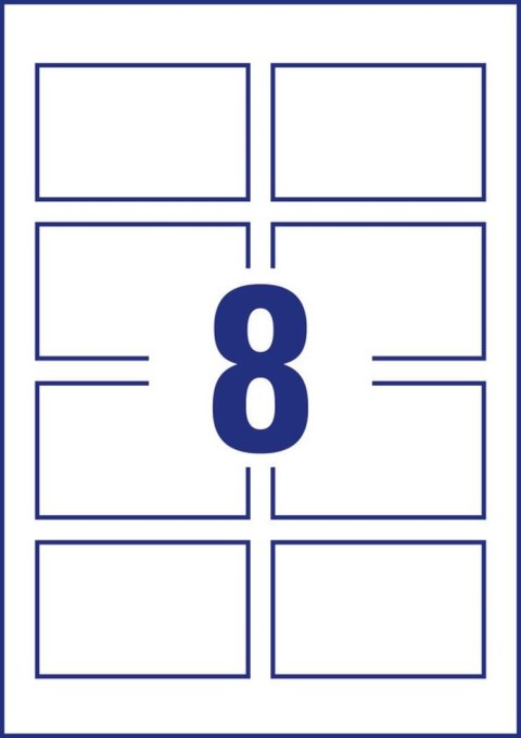 Wizytówki Quick&Clean C32015-10 85 x 54 10ark. 260 g, matowe, białe, Avery Zweckform (X)