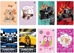 Zeszyt_ A5 60 gładki mix wzorów INTERDRUK