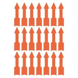 Etykiety informacyjne trwałe, strzałki, 63 etyk./op., 33 x 9 mm, czerwony odblaskowy, AVERY ZWECKFORM, 3008