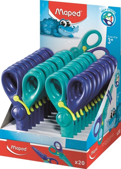 Nożyczki KIDIPULSE 12 cm dla dzieci z odbojnikiem Maped 472112 .