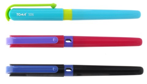 Pióro wieczne ExraFine z cienką stalówką, 0,3-0,4mm. 3 kolory obudowy mix TO-506 Toma .