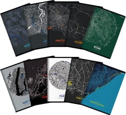 Zeszyt_TOP 2000 MONOCHROME MAPPING A5 96k 70g mix linia z marginesem 400157941 SALE