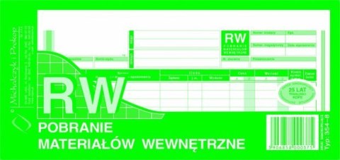 Pobranie materiałów wewnętrzne RW 1/3 A4, 80 kartek wielokopia, 10-354-8 DOTTS